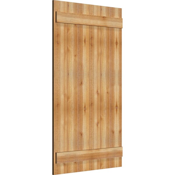 Joined Board-n-Batten Shutters, Rough Sawn Western Red Cedar, 32 1/4W X 54H